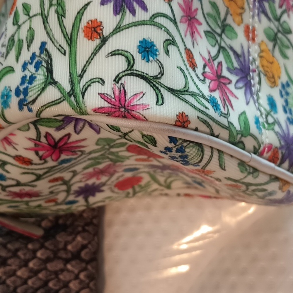 Dooney And Bourke Botanical Handbag Y2K Rainbow Zipper - Picture 8 of 11